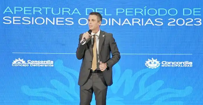 Cresto presidió el inicio de sesiones  del Concejo Deliberante