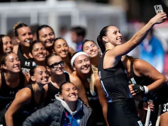 Las Leonas enfrentan a las 16 a Uruguay en Santa Fe. Foto: Prensa Juegos Suramericanos
