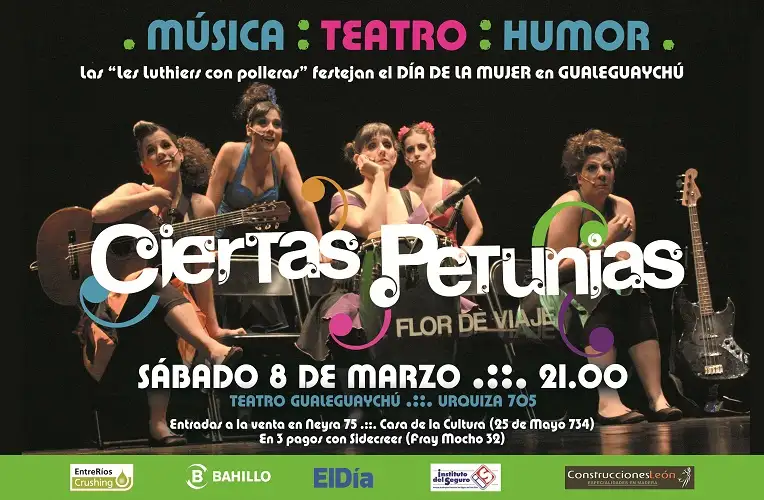 Ciertas Petunias se presentan en el Teatro Gualeguaychú