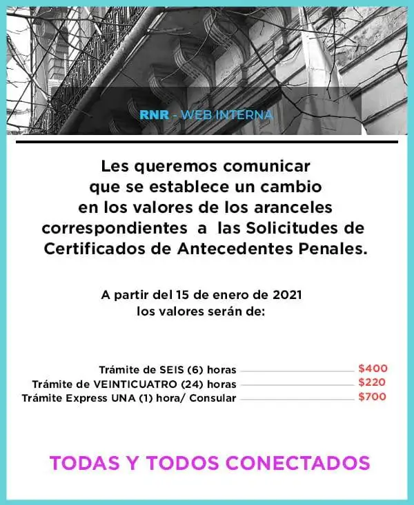 Incremento en los certificados de antecedentes penales