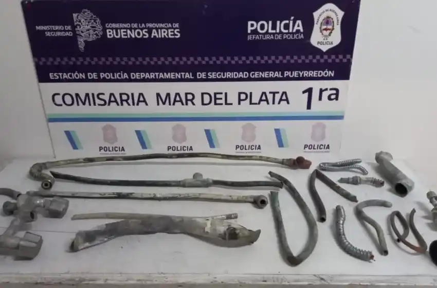 Lo atrapan cuando robaba elementos de grifería de un hotel abandonado