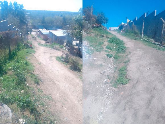 Piden una escalera en las barrancas al lado del Hotel San Julián