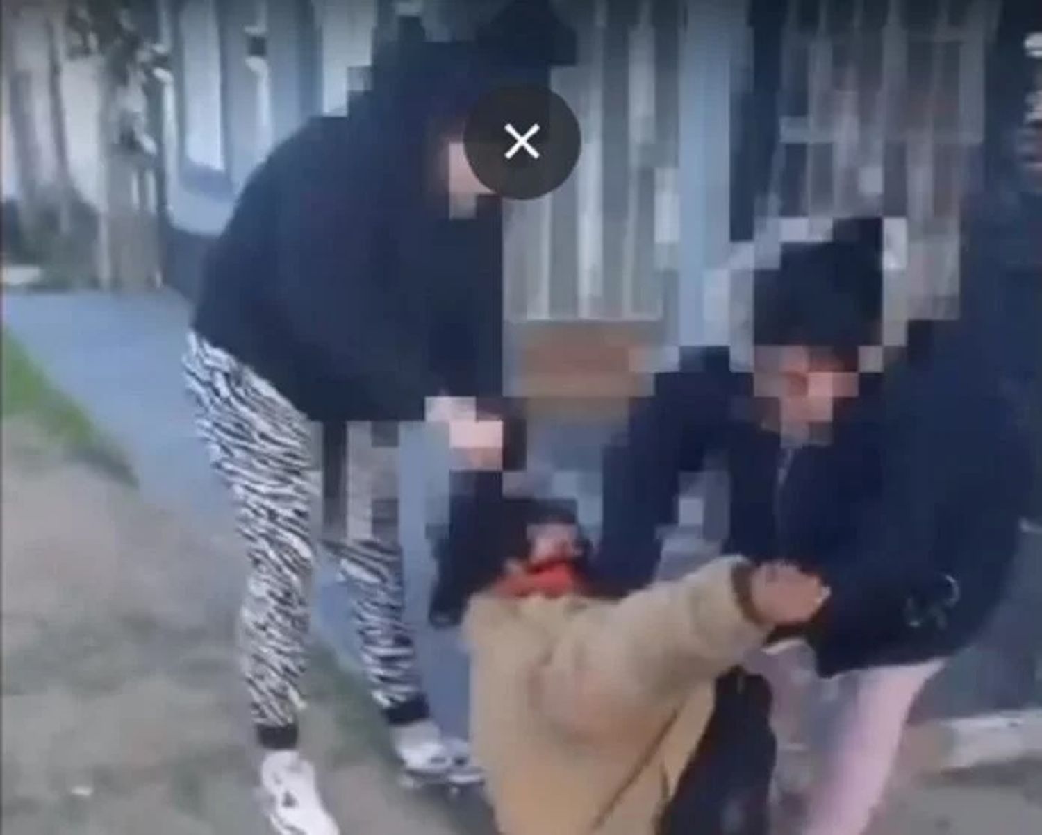 Vecinas detuvieron a golpes a una mujer que robó en una casa. Video de imágenes violentas