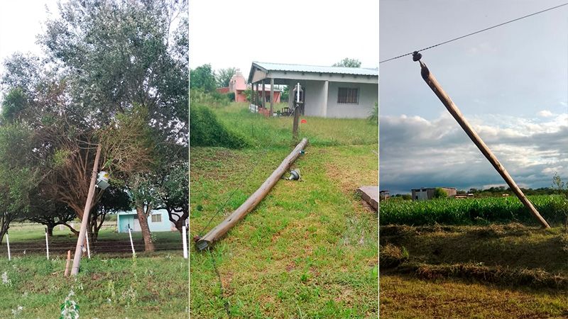 Un pueblo entrerriano permanece incomunicado y sin electricidad hace una semana