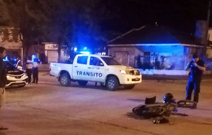 Motociclista lesionado en un choque