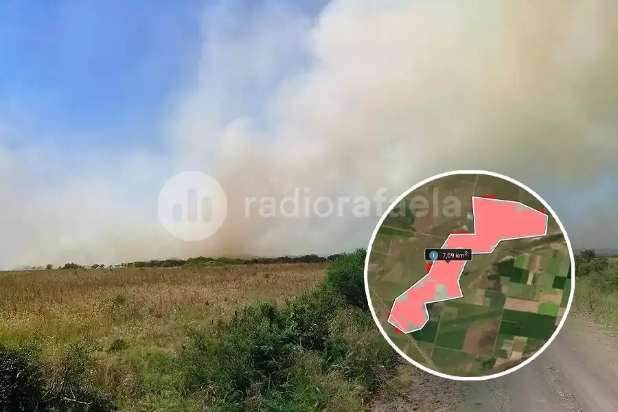 Grave incendio en cercanías de Ruta Nacional 34 con más de 7 kilómetros cuadrados en llamas