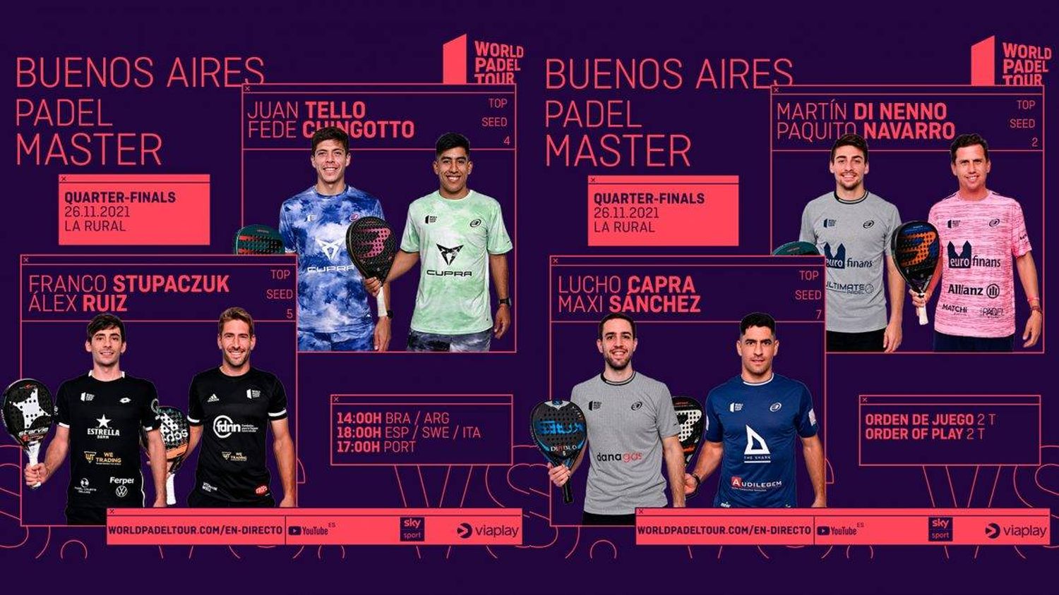 Cuartos de final del Buenos Aires Padel Master 2021