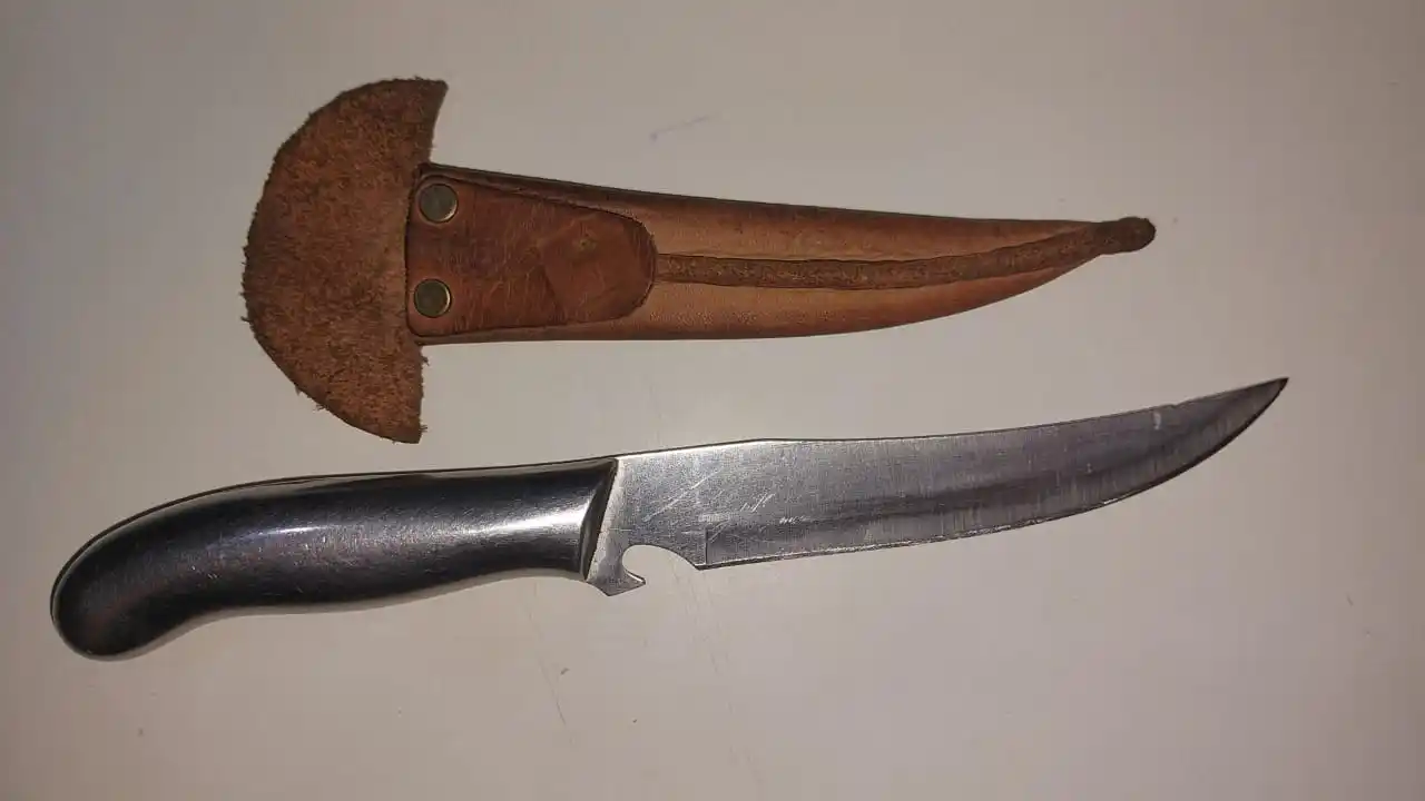 El arma secuestrada por la policía.