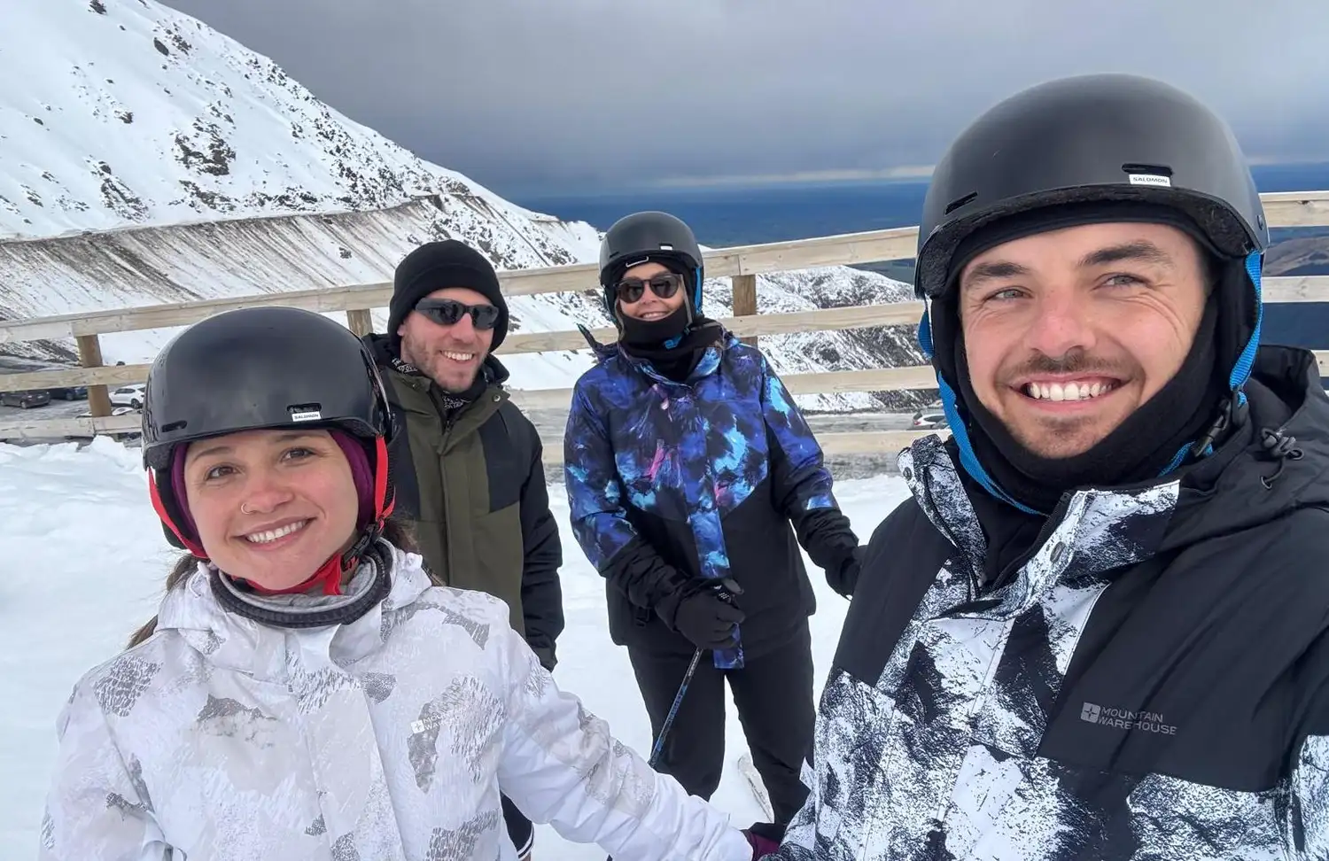 Con Jesse, Fran y cony en New Zealand.-