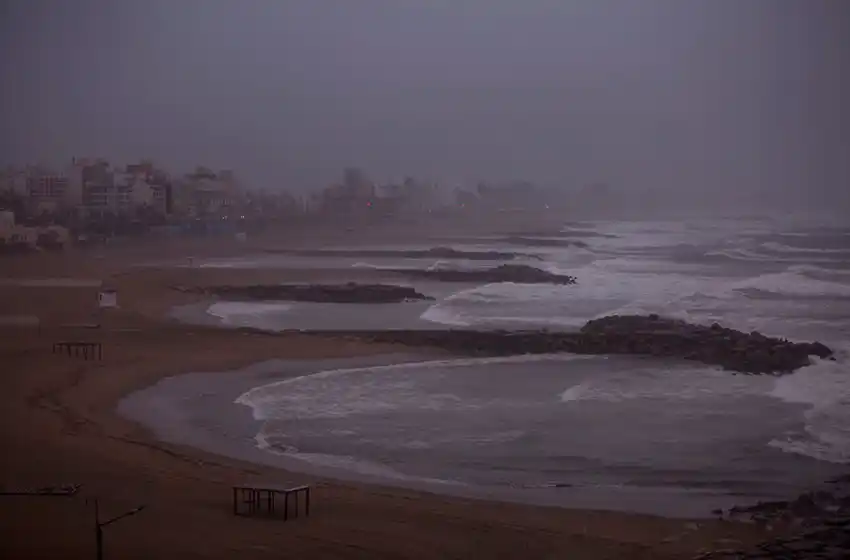 Otra jornada húmeda y con lloviznas en Mar del Plata
