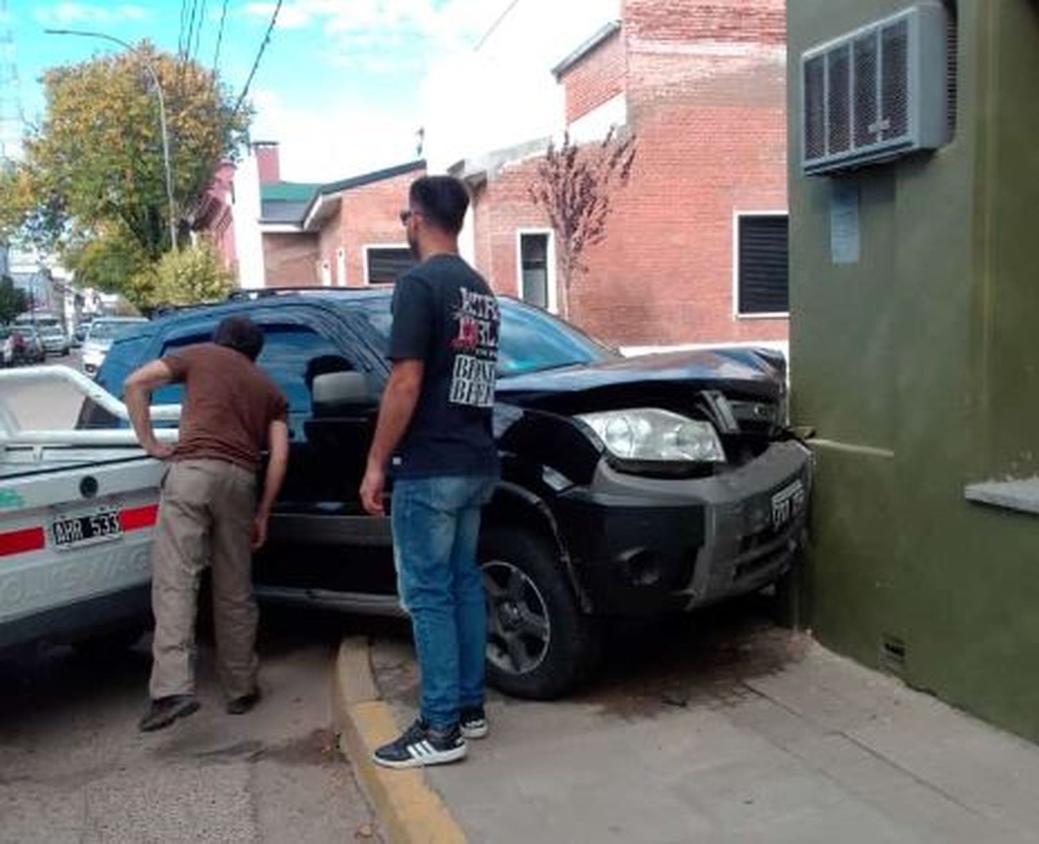 Escena del incidente, en la intersección de 25 de Mayo e Irigoyen.