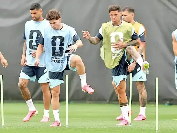 La última práctica del equipo argentino antes de medirse con Austria.