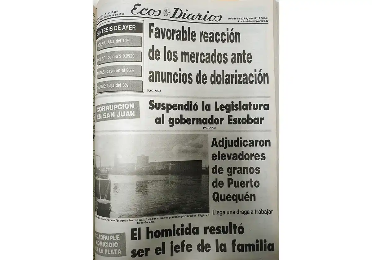 Miércoles 18 de noviembre de 1992