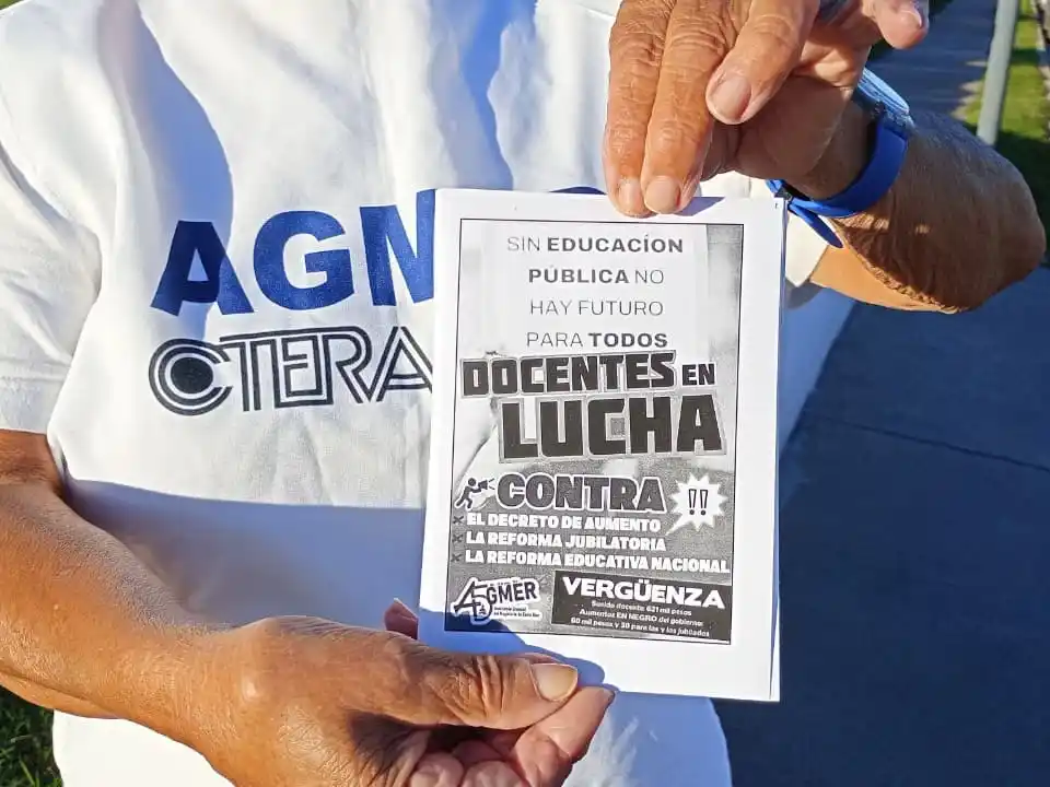 Paro docente en Entre Ríos: adhieren Agmer y AMET