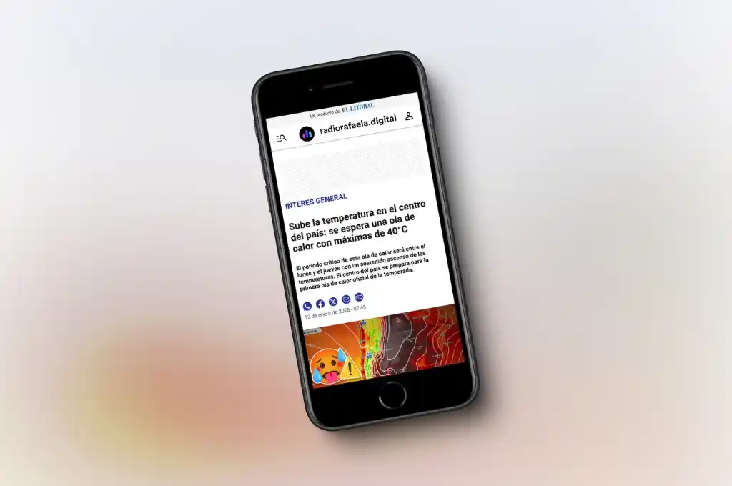 capturas de pantalla nuevo sitio web radio rafaela desktop mobile