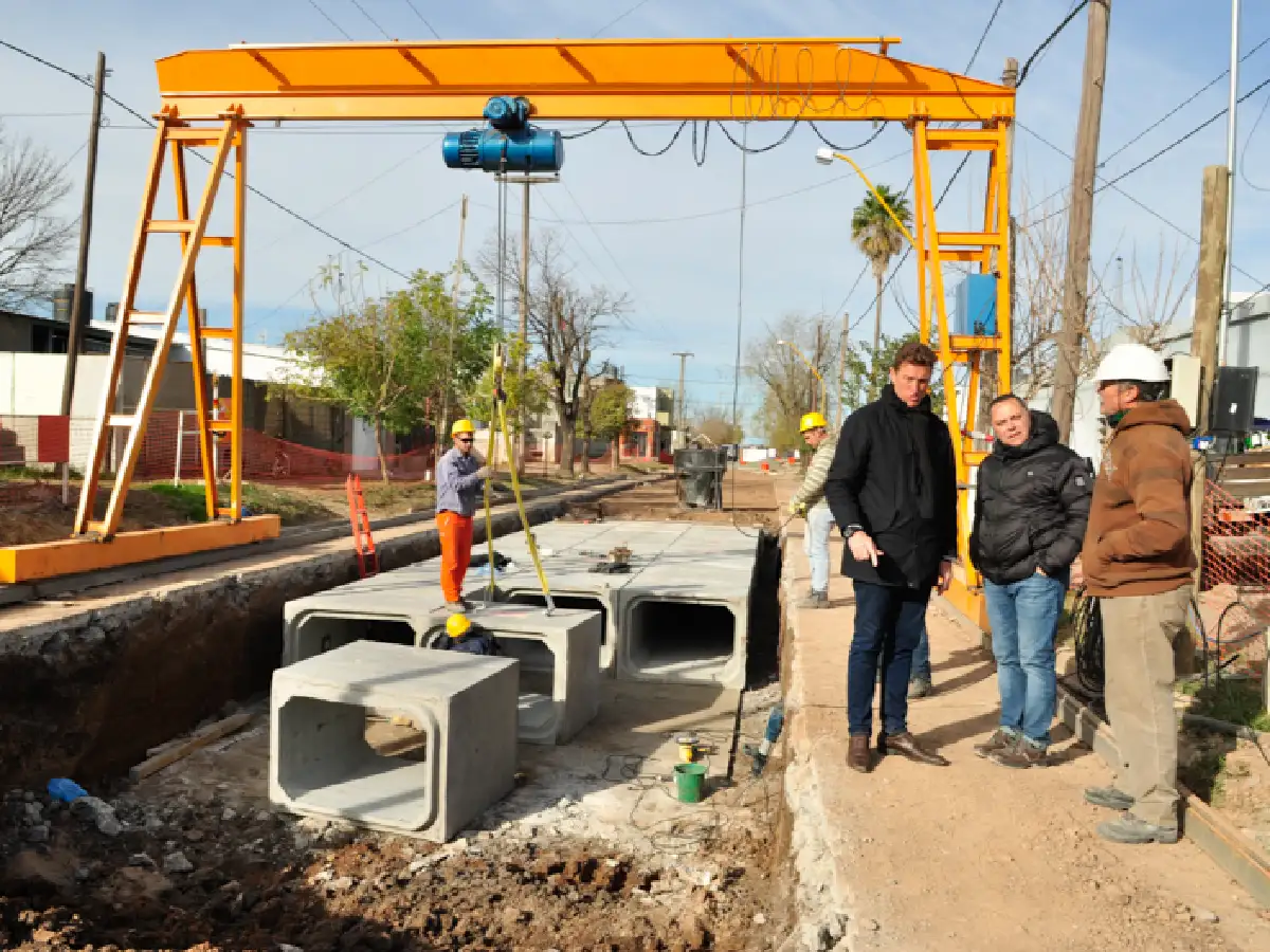 Desagües: dos obras clave para la ciudad casi listas 