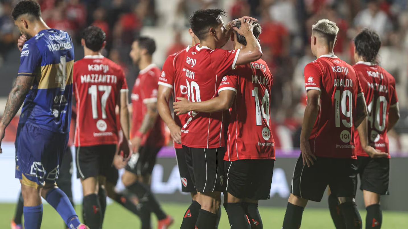 Independiente venció 5-3 a Everton en Uruguay.