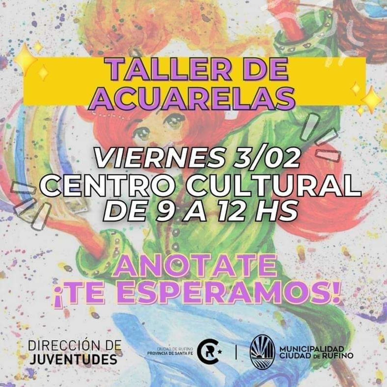 Taller de verano “Acuarelas” en Rufino