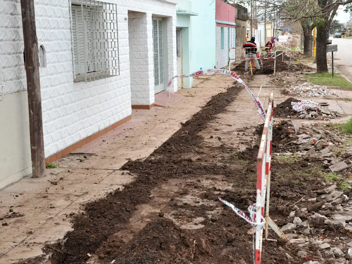 Comenzó la construcción de la red de  gas natural en barrio San Francisco