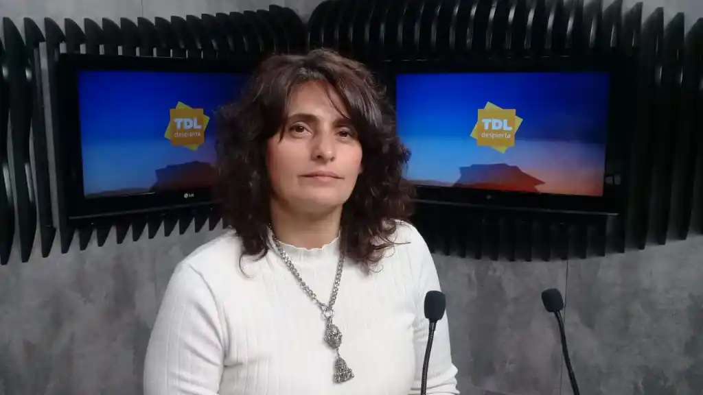 Alejandra Marcieri en el desayuno de Tandil Despierta