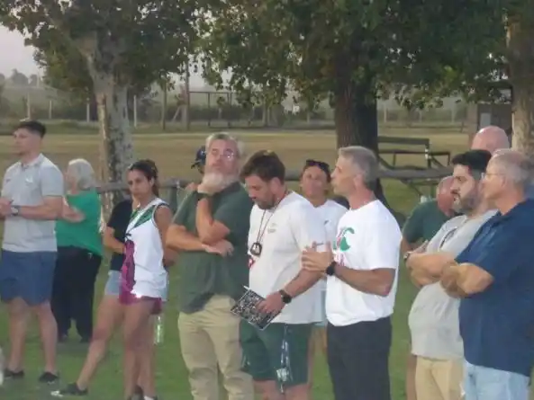 Cuerpo técnico y dirigentes abriendo la pretemporada de rugby. Foto: Todo a Pulmón