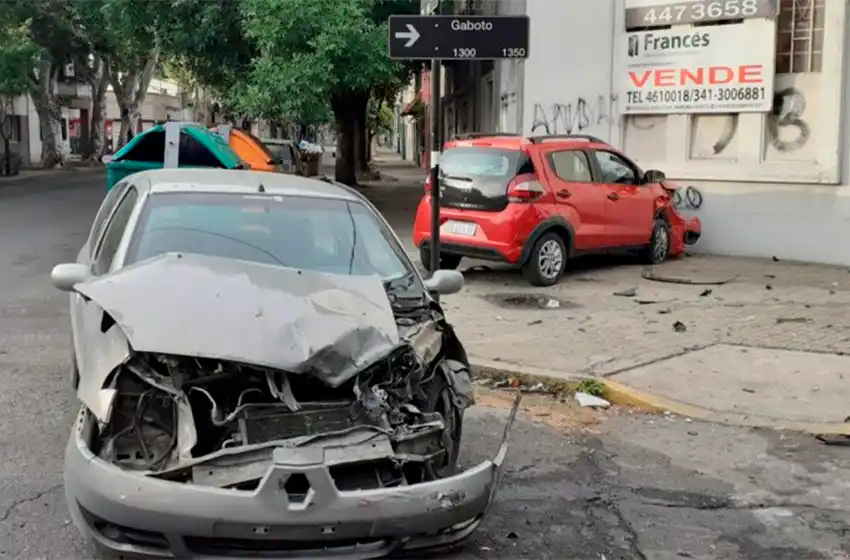 Un violento choque en Gaboto y Entre Ríos dejó como saldo dos heridos