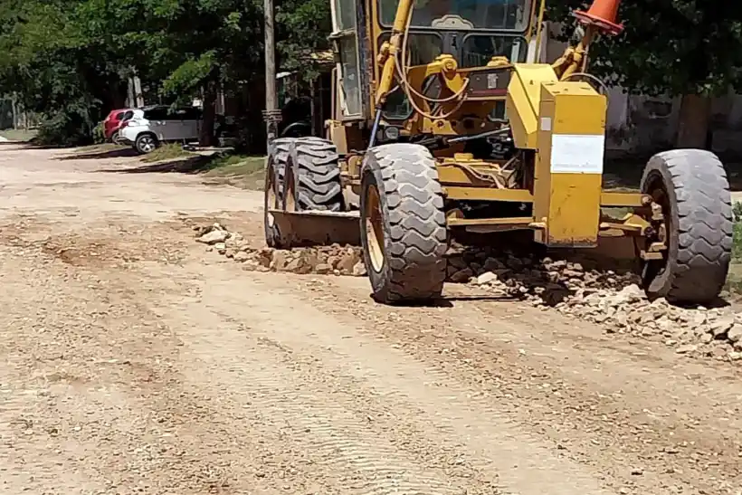 Trabajos en caminos rurales del distrito