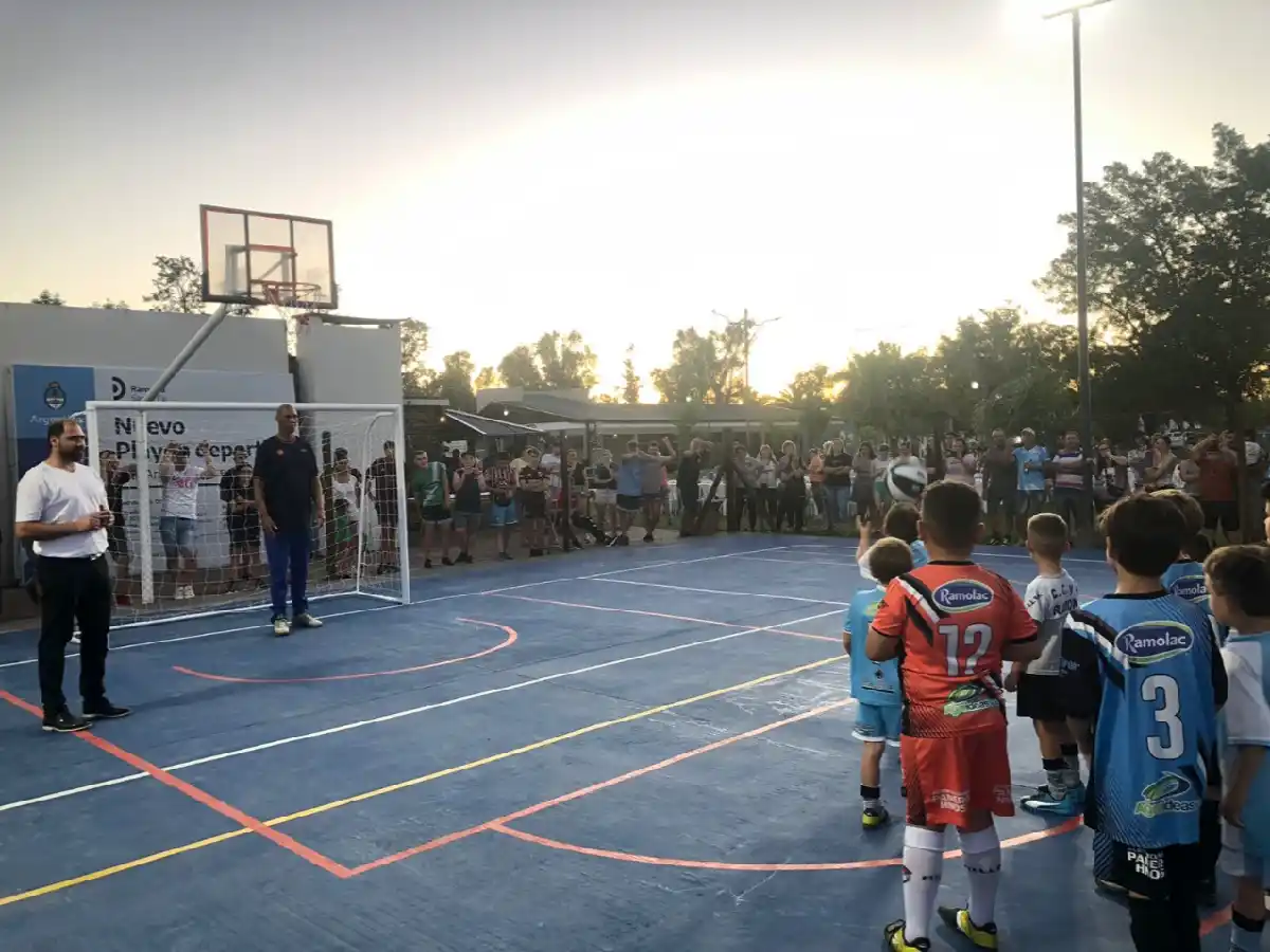 Ramona habilitó playón deportivo y va por los camarines del salón cultural   