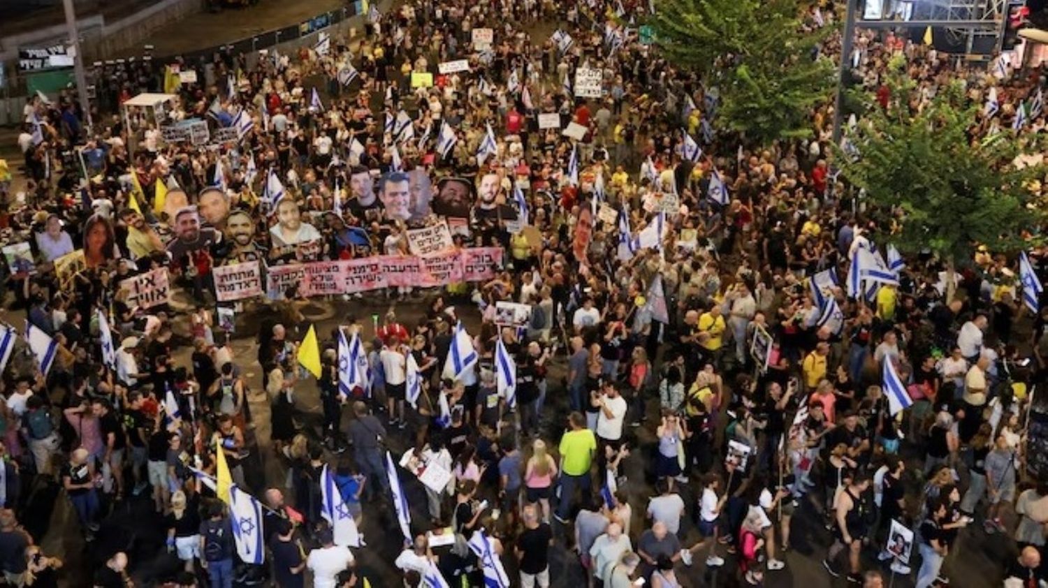 Intensas protestas en Israel continúan exigiendo a Netanyahu establecer acuerdo con Hamás