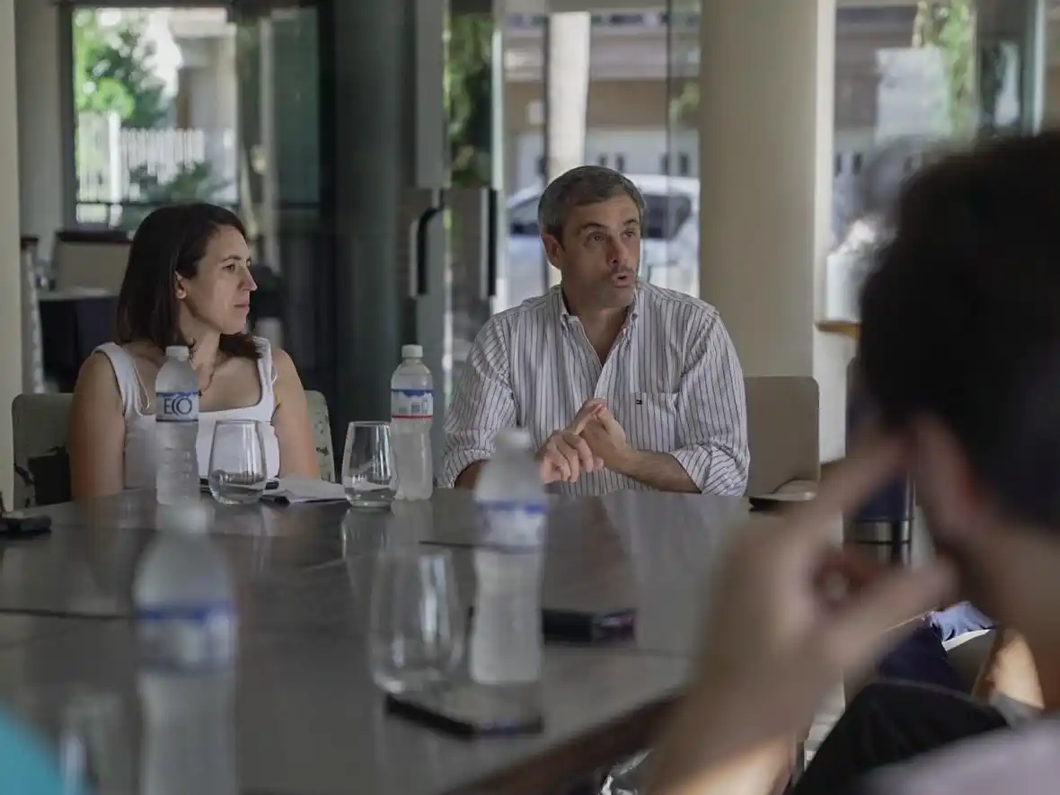 Michel, Marclay y Bastián se reunieron con referentes de organizaciones ambientalistas