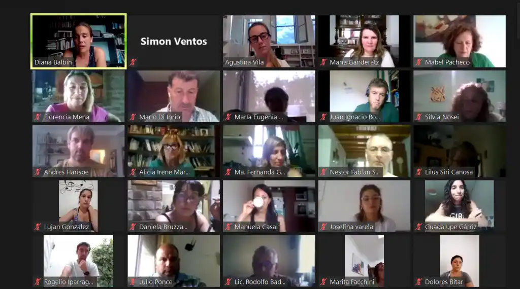 Encuentro virtual  de la Directora General  de Cultura y Educación provincial