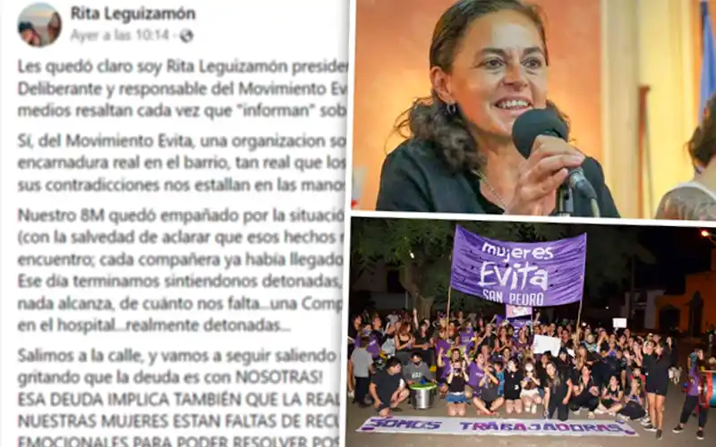 Rita Leguizamón: “Nuestro 8M quedó empañado” por un hecho de violencia