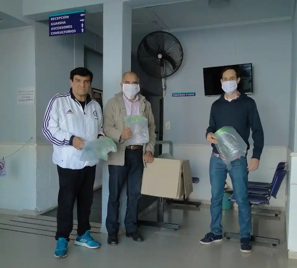Entregaron máscaras de protección al Hospitalito Baggio y al sanatorio Jeannot Sueyro