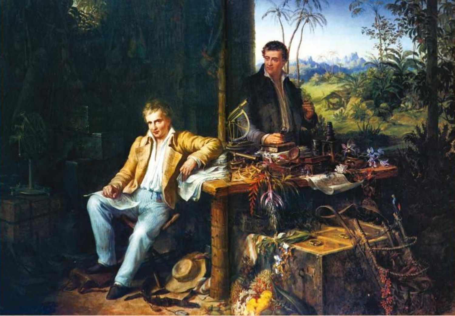 Amado Bonpland en una pintura de Eduard Ender