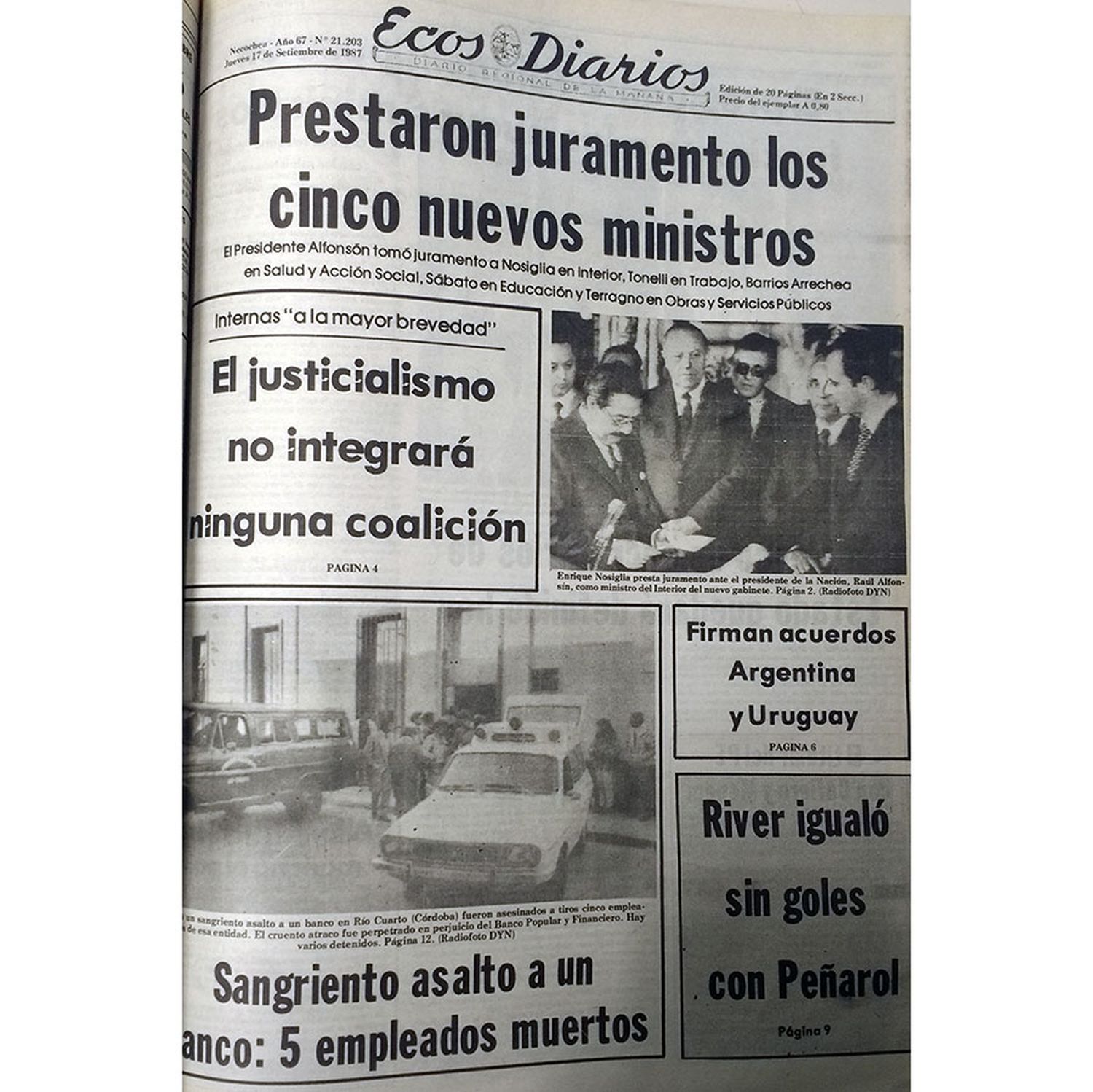 Jueves 17 de septiembre de 1987
