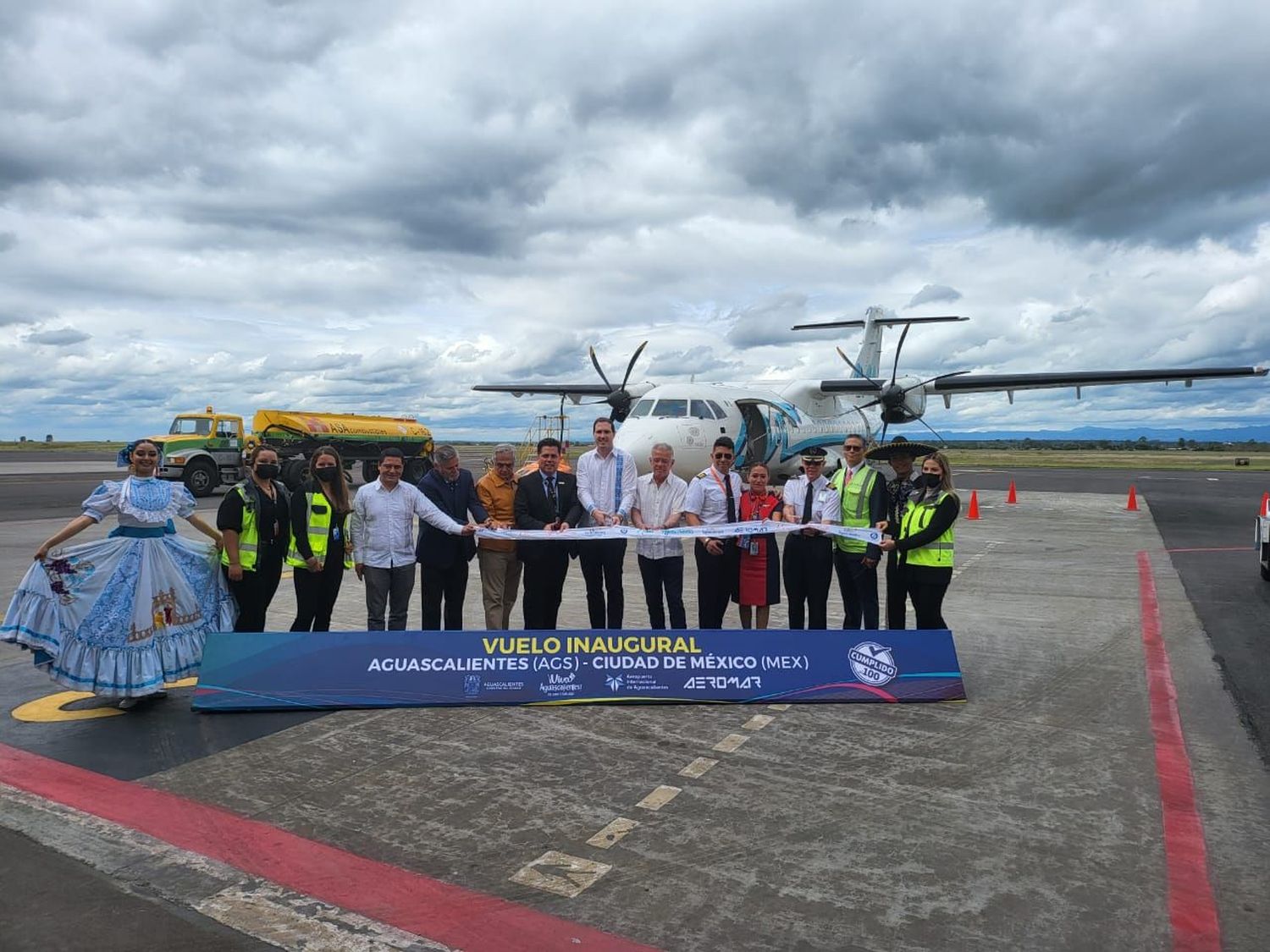 Aeromar inauguró sus vuelos entre Aguascalientes y el AICM