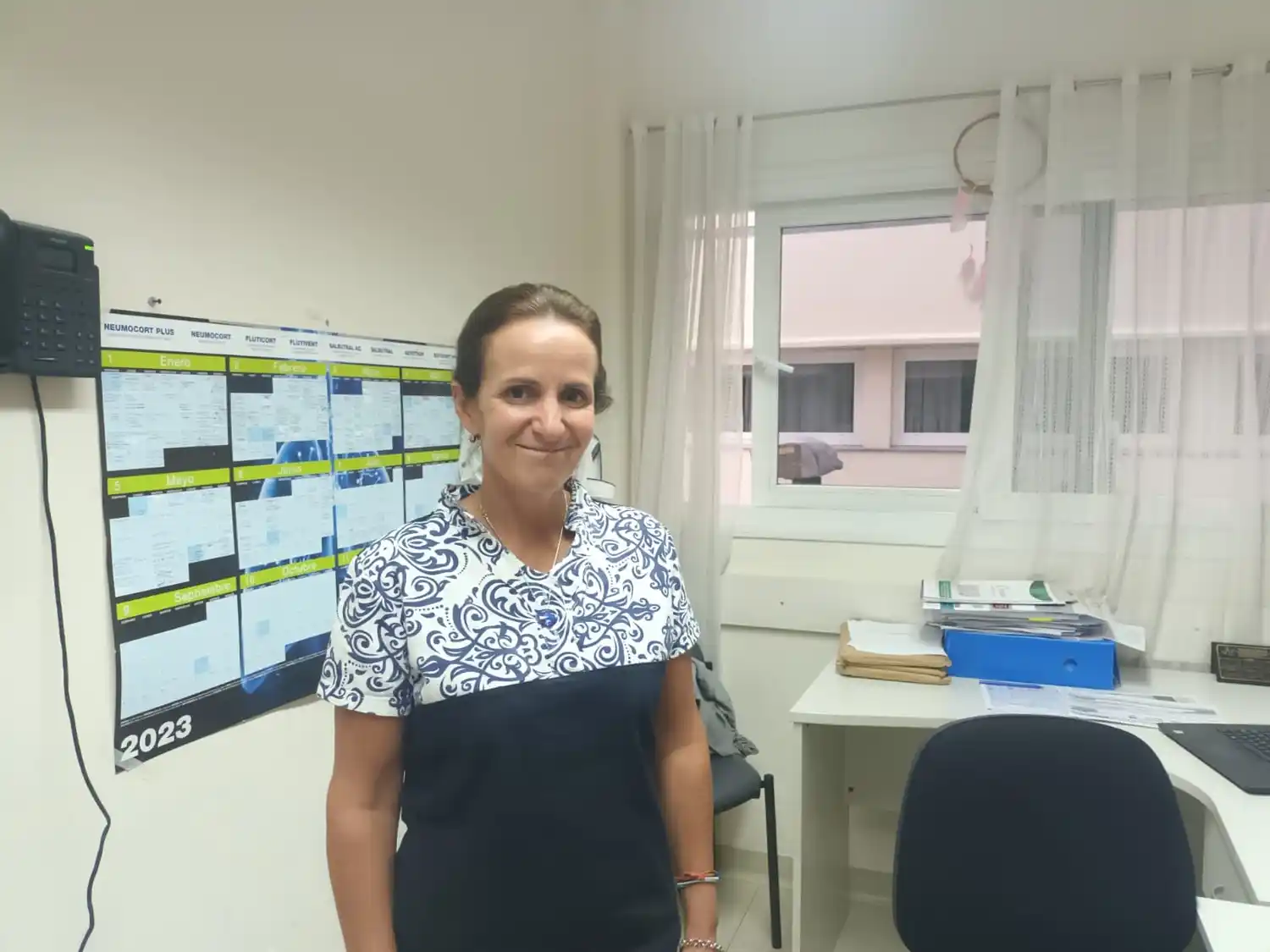 Manuela Beazley informó que los casos respiratorios se duplicaron en la última semana.