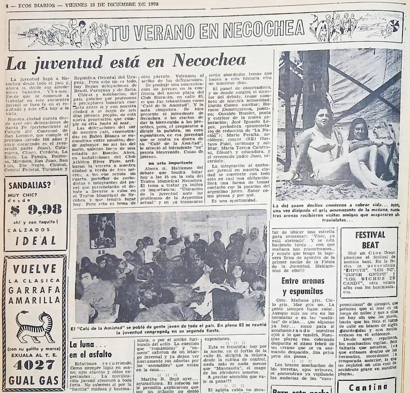 Hace 54 años, 600 jóvenes invadían la ciudad