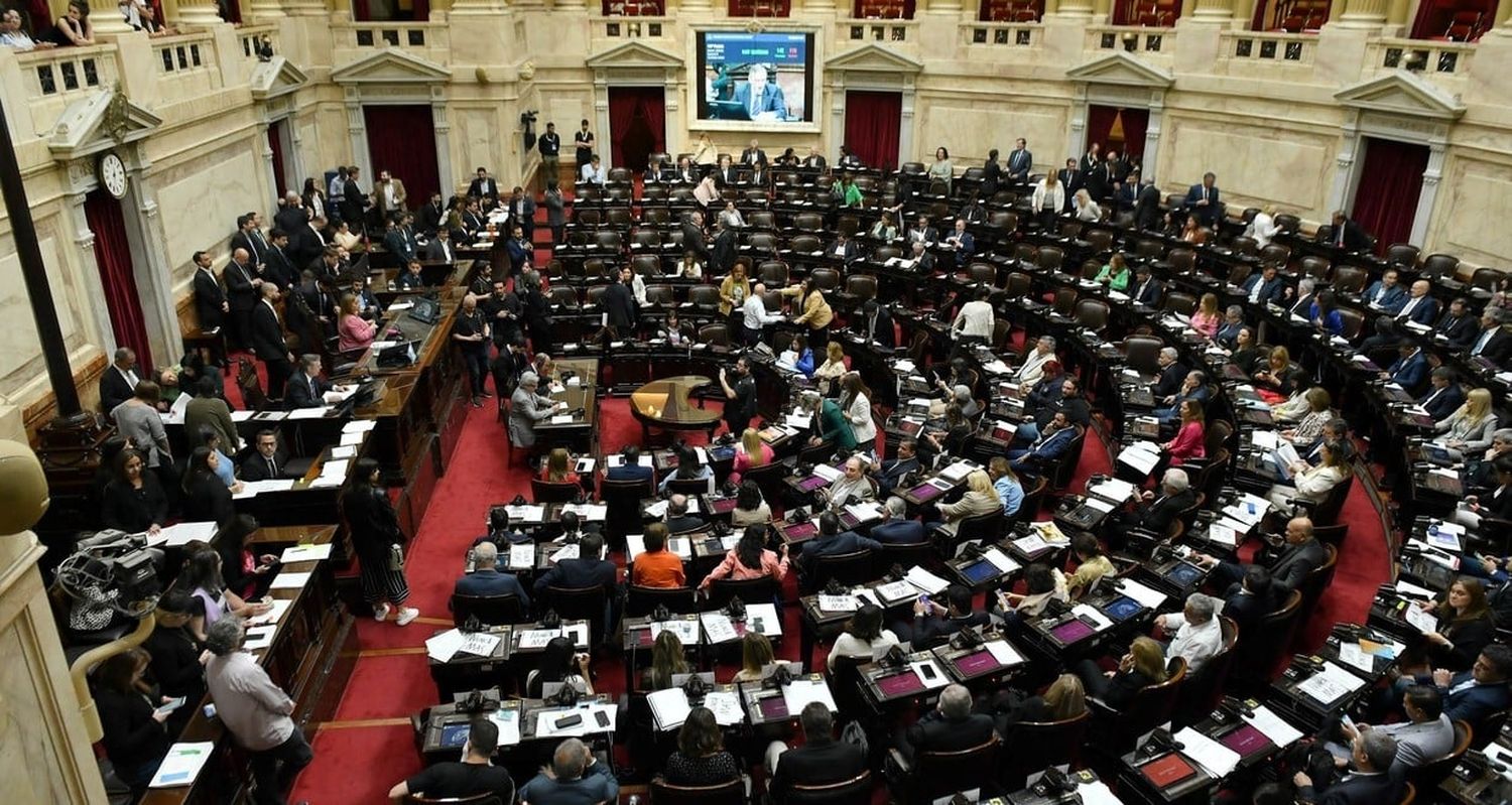 Sesion especial de Cámara de Diputados de la Nación. Crédito: NA