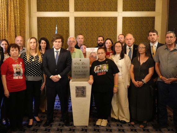 Milei se reunió con familiares de secuestrados en la Franja de Gaza