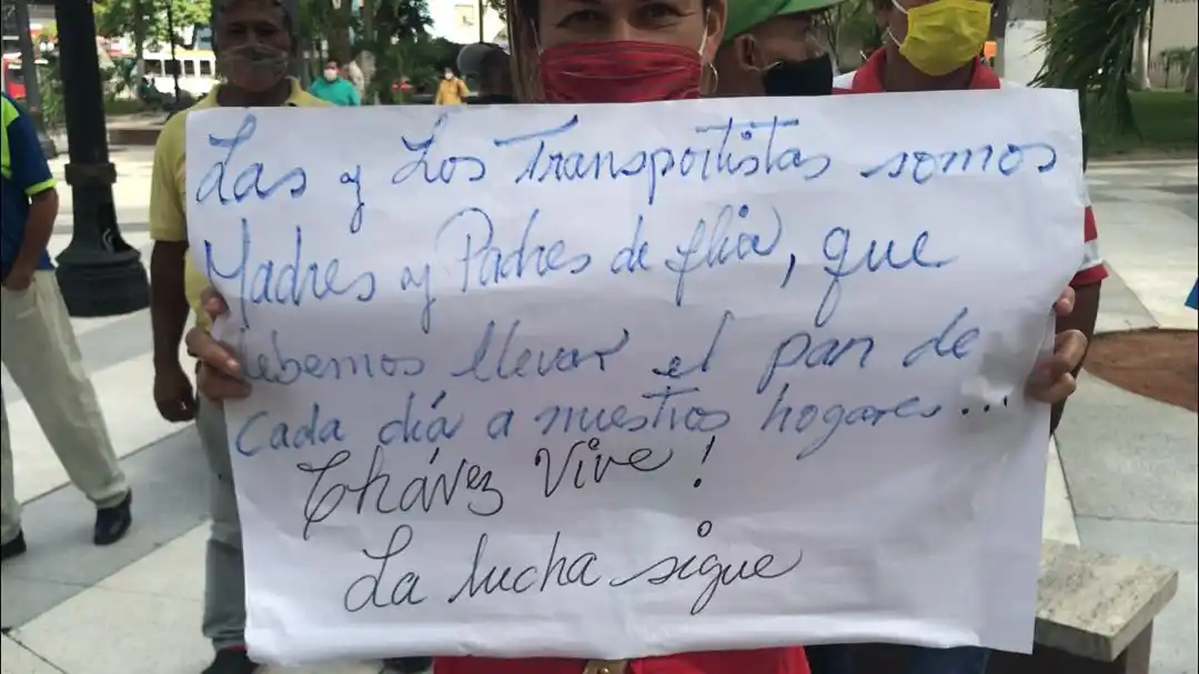 Transportistas bolivarianos en Lara protestan por falta de combustible