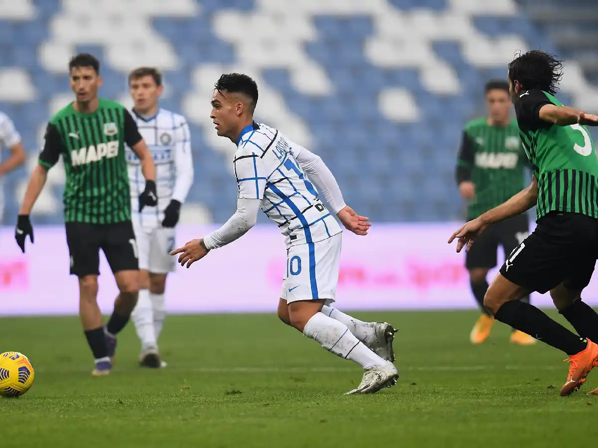 Lautaro Martínez dio una asistencia en la goleada de Inter