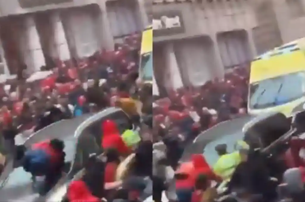 El vehículo se detuvo en el lugar y su conductor fue arrestado en el acto.