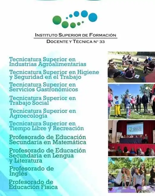 El Instituto 33 abre la inscripción a las carreras docentes y técnicas