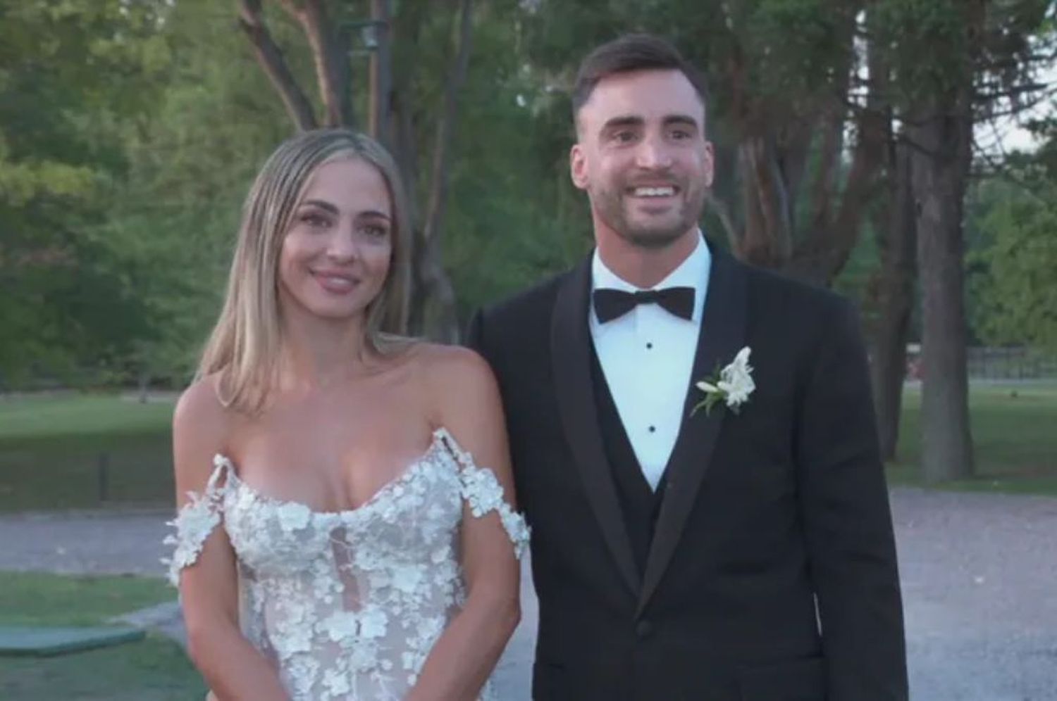 Cómo vivieron Nicolás Tagliafico y Carolina Calvagni su casamiento