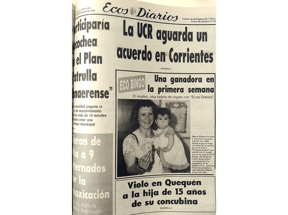 Domingo 27 de diciembre de 1992