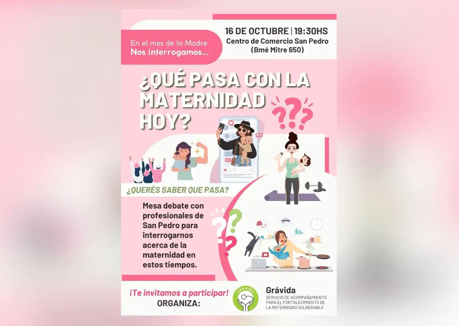 Debate sobre maternidad de Grávida