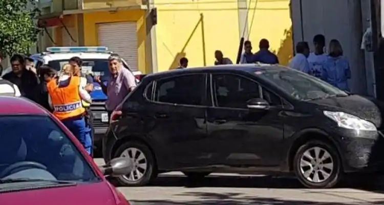 Matías Monfasani  chocó contra un poste