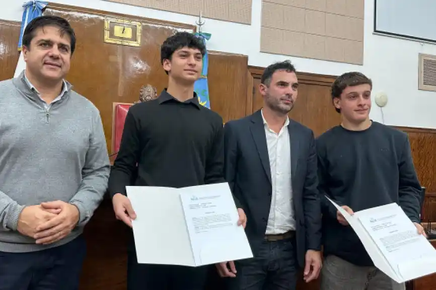 Los deportistas marplatenses fueron reconocidos por su trabajo en la selección.