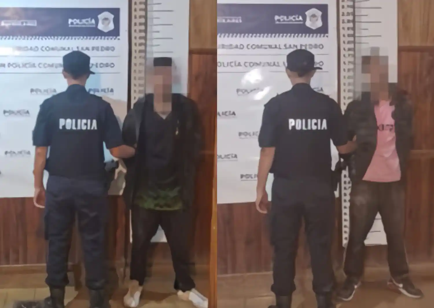 aprehendidos por robar bolsas de cemento